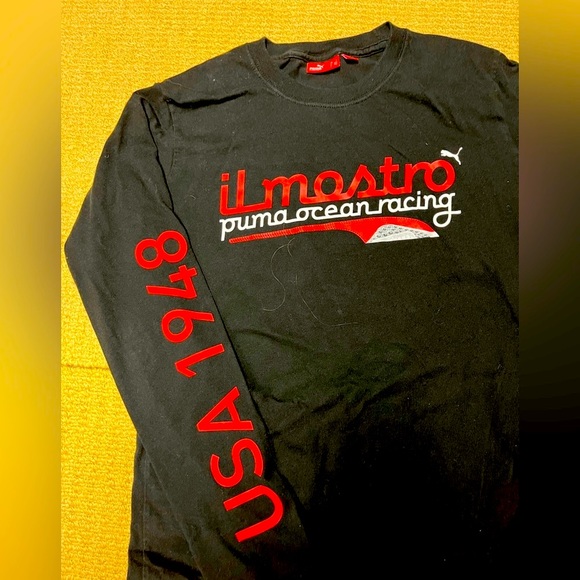 Puma Il Mostro Ocean Racing Long Sleeve T-Shirt, men’s small, pre-owned - Picture 6 of 8